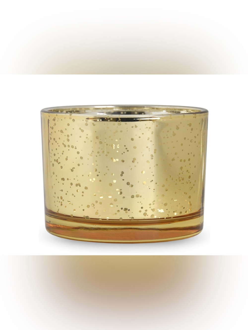 Gold Glimmer Glass Candle Holder